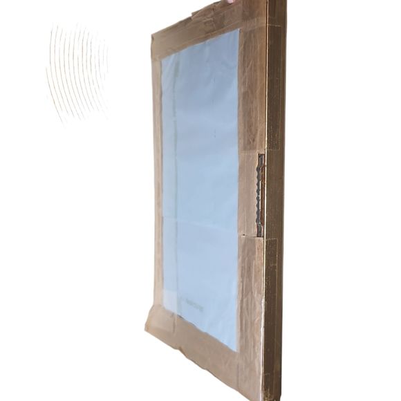 Flying Rabbit Merry Christmas Print Signed by Charles Hazard Matted Silver Frame - Picture 7 of 11